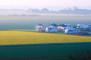 Camping auf dem Bauernhof in Nordholland.